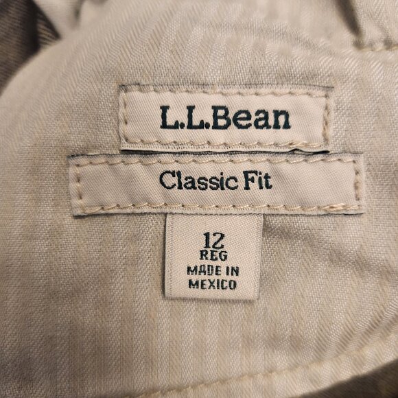 LL Bean Jeans Classic Fit Mid Rise Straight Leg Womens 12 Reg Stretch Denim EUC - Picture 11 of 13